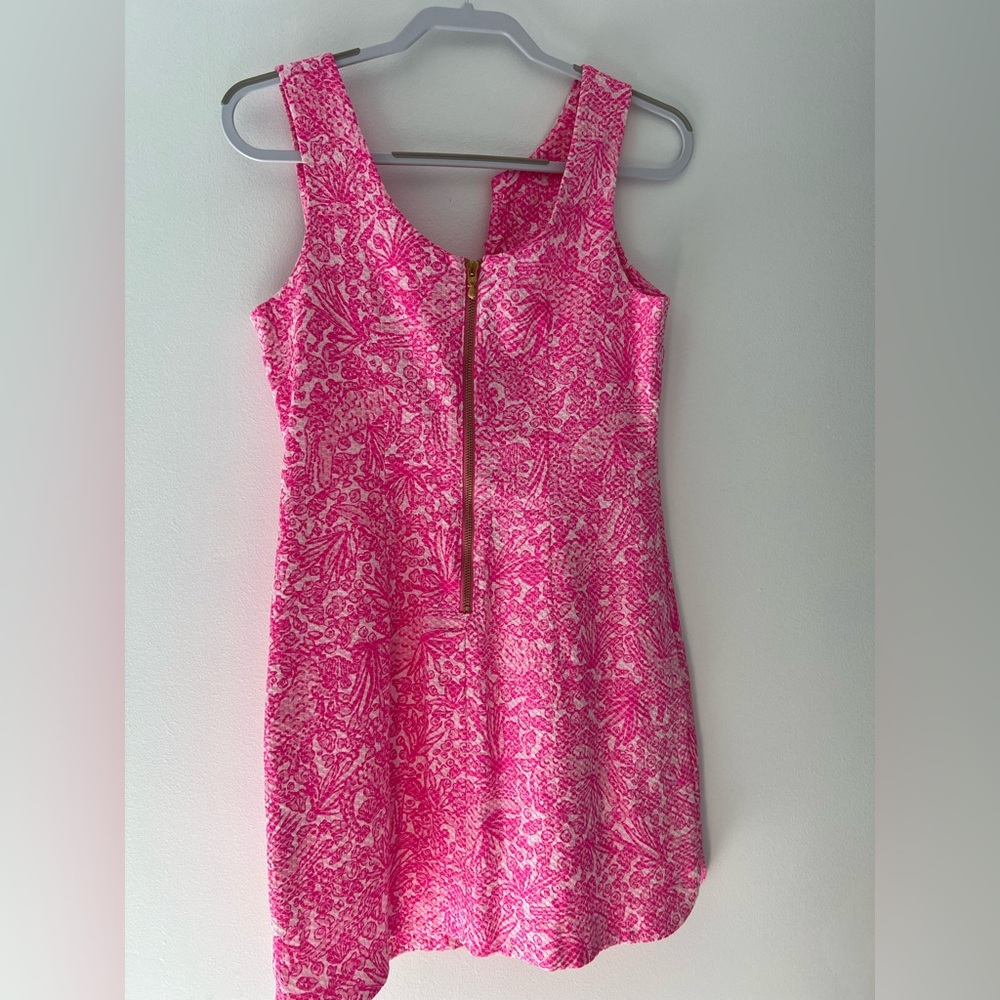 Lilly Pulitzer Vibrant Pink Floral Mini Dress - Picture 4 of 9
